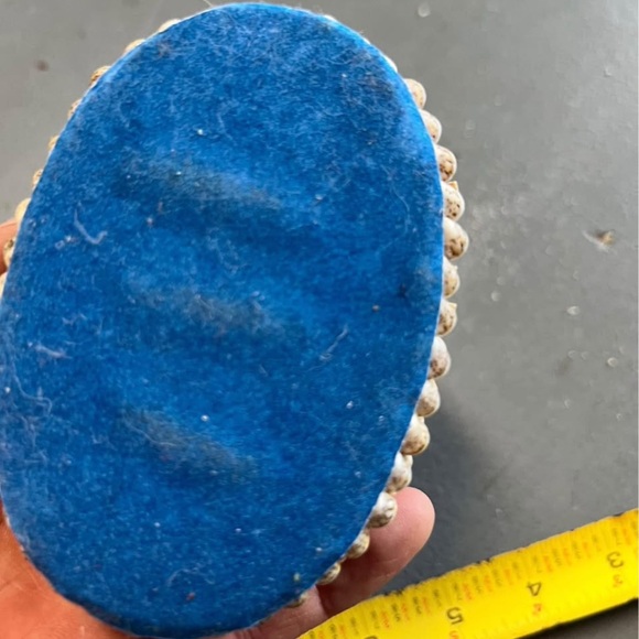 Vintage 3" Seashell Trinket Box Storage Coastal 🌊❤️ - Picture 4 of 4